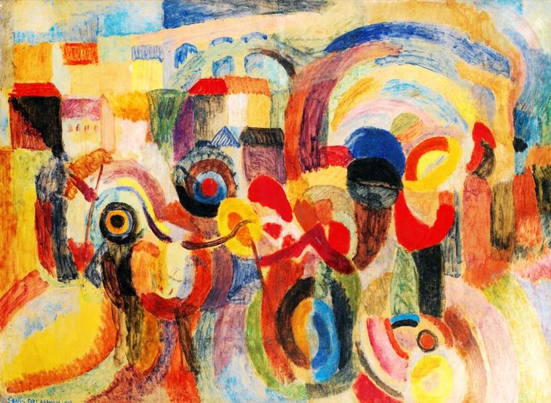 Market At Minho I, 1916 Artwork by Sonia Delaunay