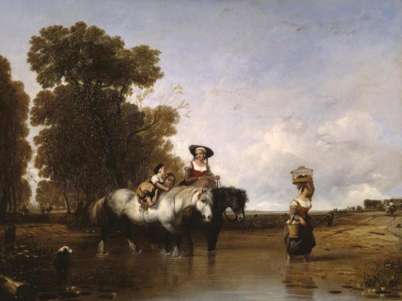Returning From Market, 1834 Artwork by Sir Augustus Wall Callcott