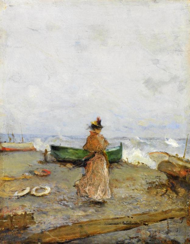 In Riva Al Mare Artwork by Pompeo Mariani