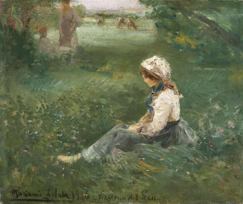 Virginia Del Seu, 1916 Artwork by Pompeo Mariani