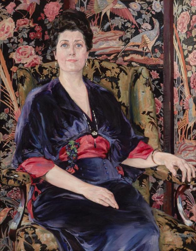 Portrait Of Mrs. Walter Wardrop, 1918 Artwork by Walter Ufer