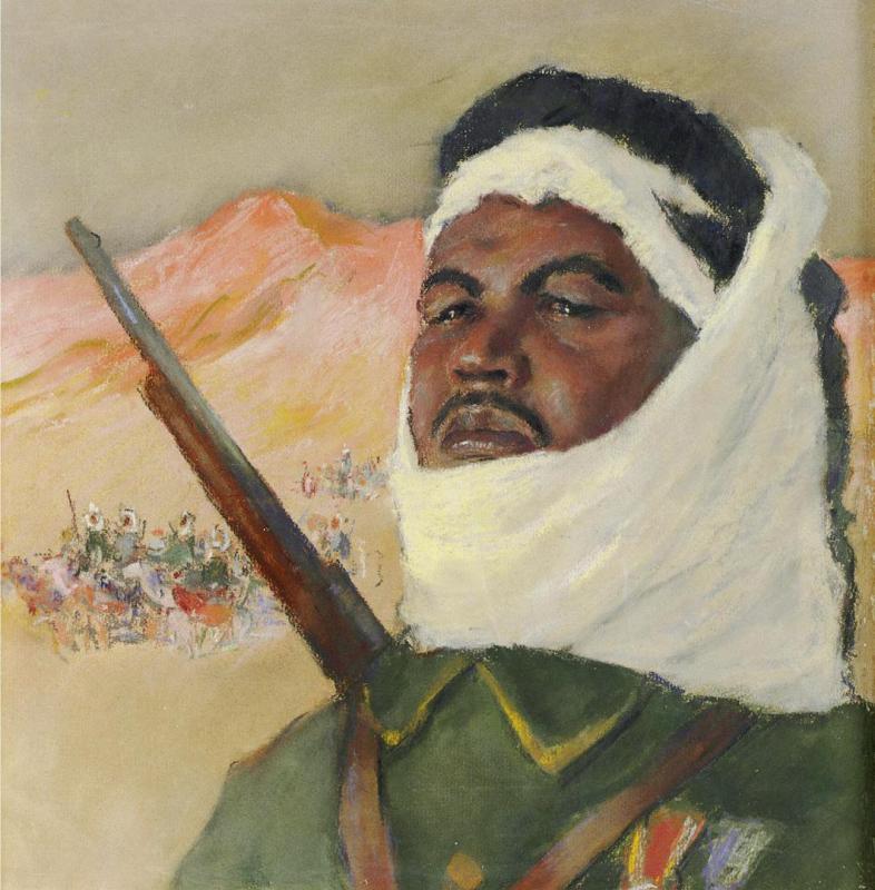 Arab Legionaire Artwork by Abel Pann