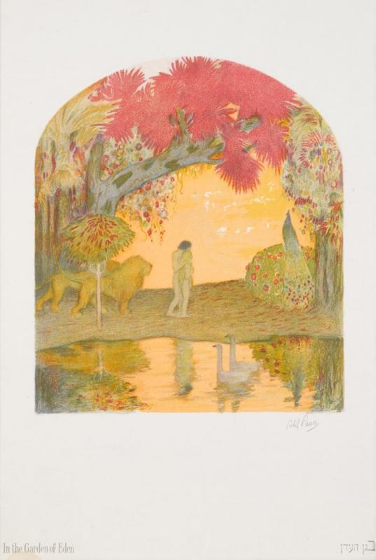 In The Garden Of Eden, 1924 Artwork by Abel Pann