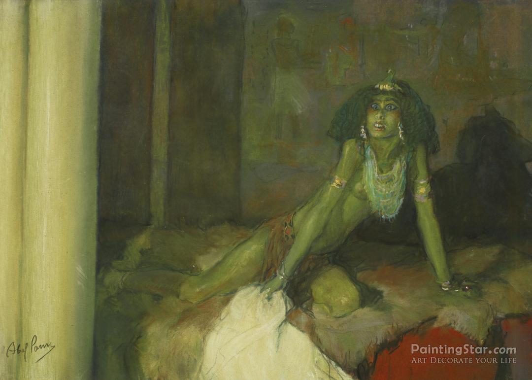 Is Master's Wife Cast Her Eyes Upon Joseph Artwork by Abel Pann