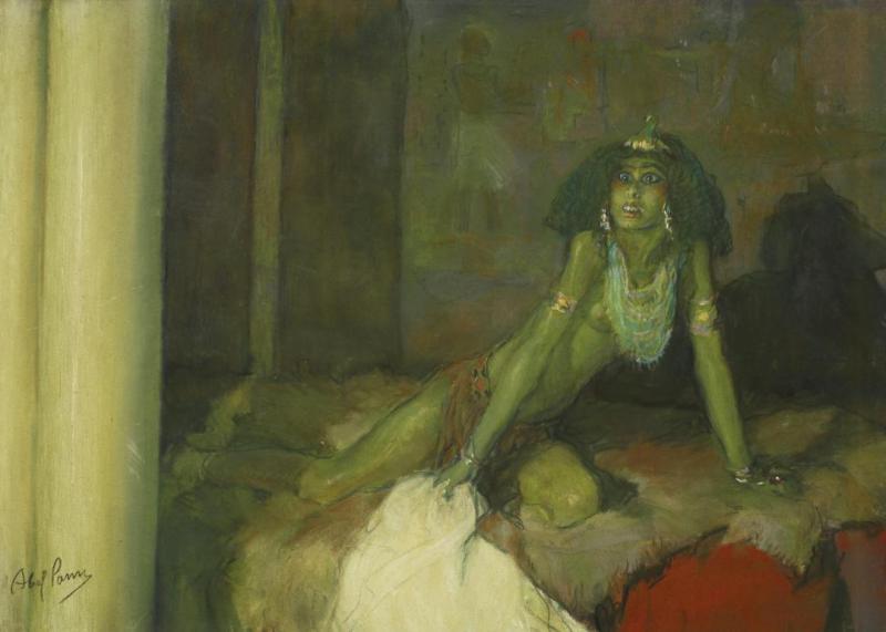 Is Master's Wife Cast Her Eyes Upon Joseph Artwork by Abel Pann