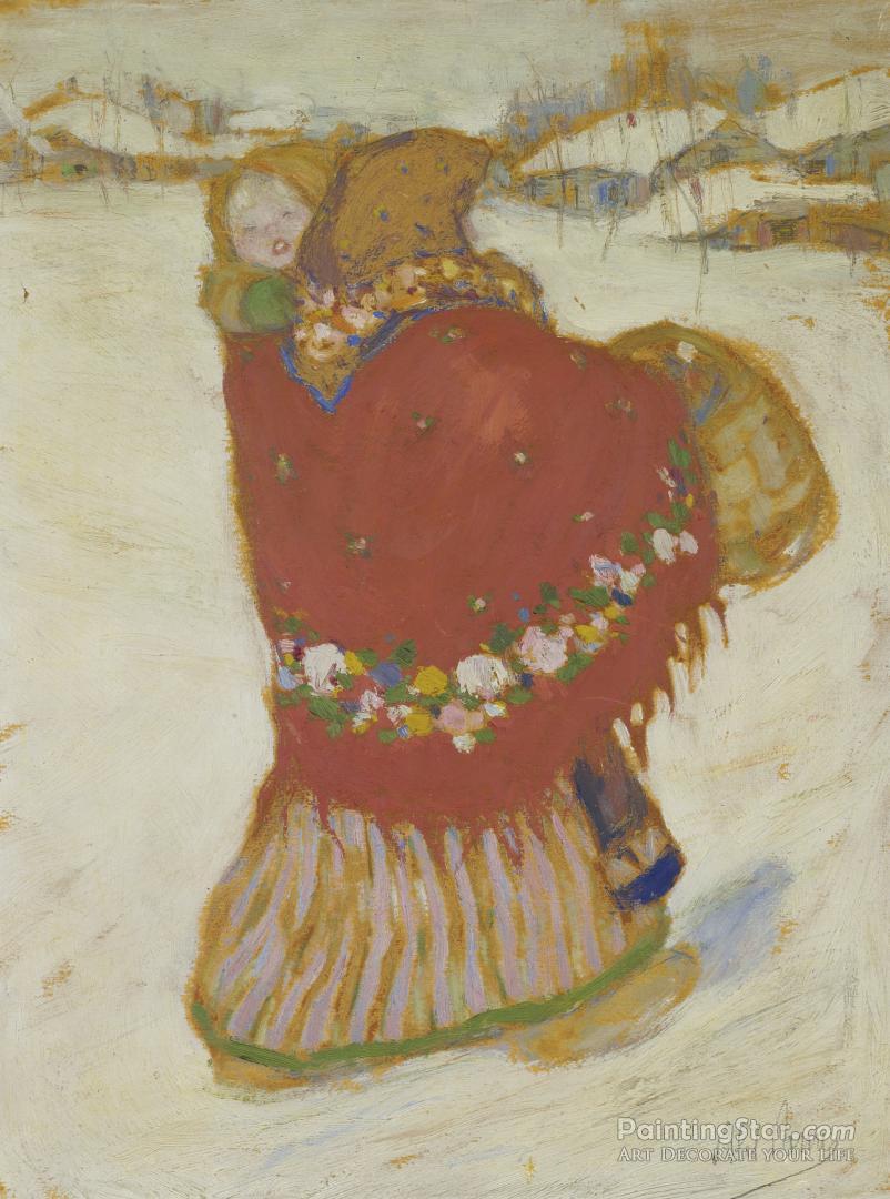 Mother And Child Artwork by Abel Pann