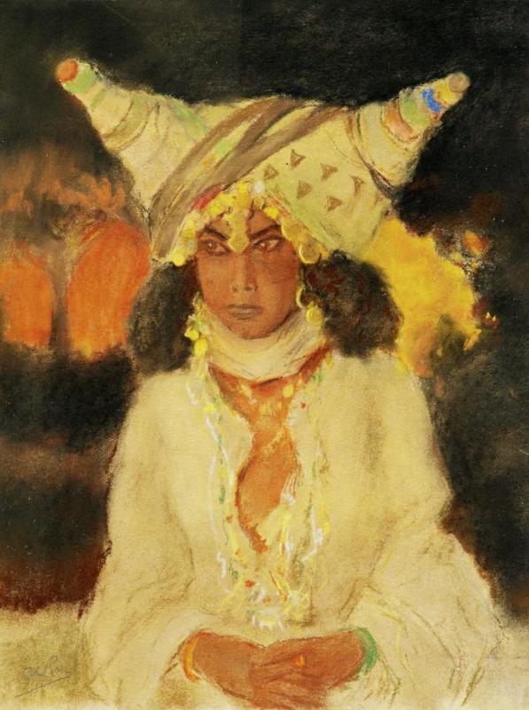 The Name Of The One Was Orpah Artwork by Abel Pann