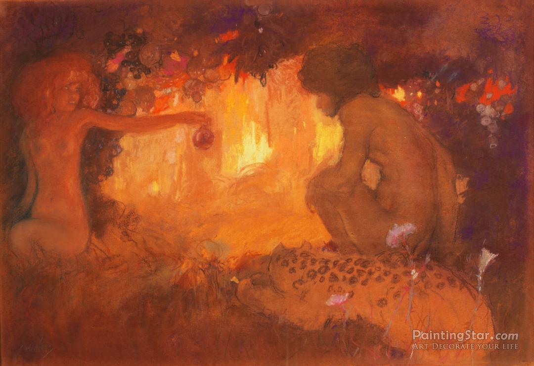 The Temptress Artwork by Abel Pann