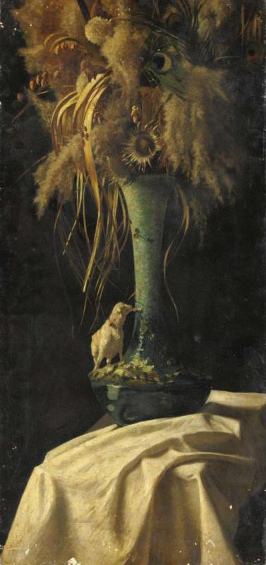 Natura Morta Con Fiori Secchi Artwork by Giorgio Lucchesi