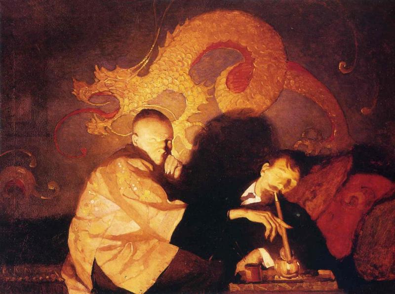 The Opium Eater, 1913 Artwork by Newell Convers (N.C.) Wyeth