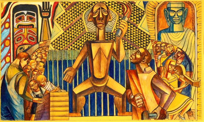 Totem, 1945 Artwork by Charles White