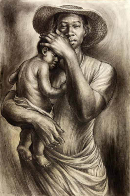 Ye Shall Inherit The Earth, 1953 Artwork by Charles White
