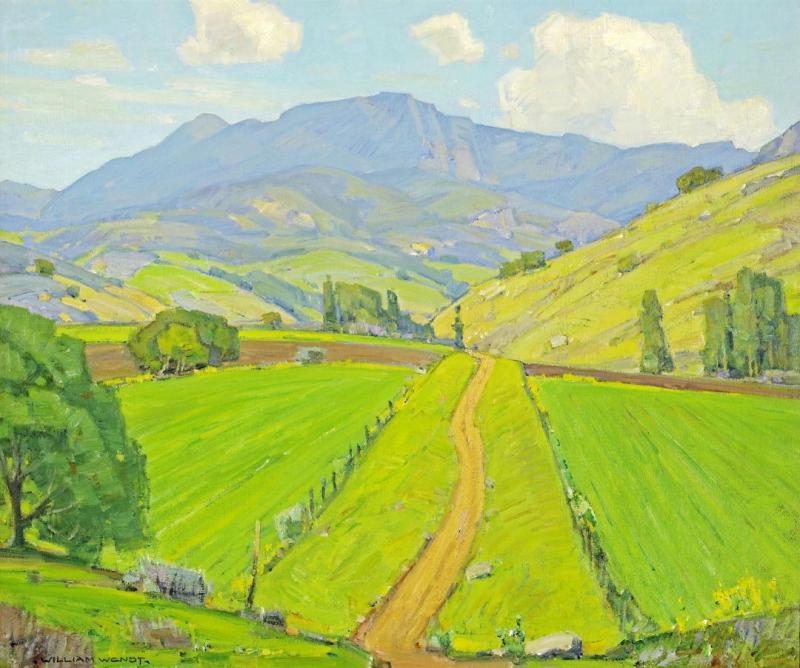 A Trickle Of Road Artwork by William Wendt