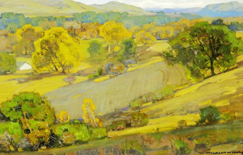 Autumn Landscape Artwork by William Wendt