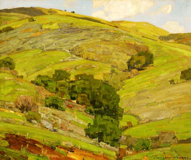 California Hills I Artwork by William Wendt
