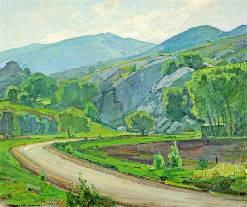 El Toro Road At Laguna Beach Artwork by William Wendt