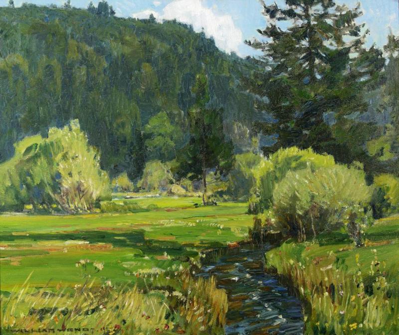 Meandering Stream, 1927 Artwork by William Wendt
