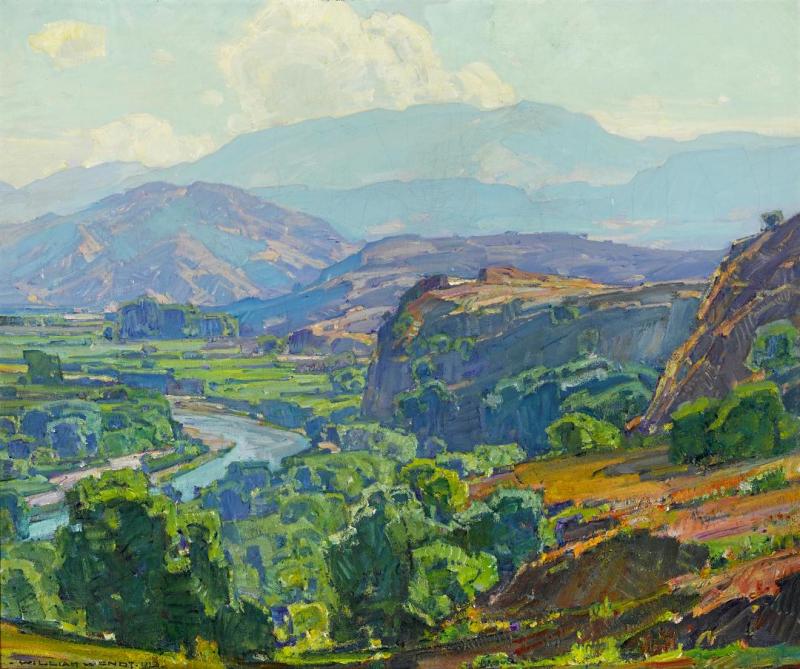 Misty Morning, Santa Ana Canyon Artwork by William Wendt
