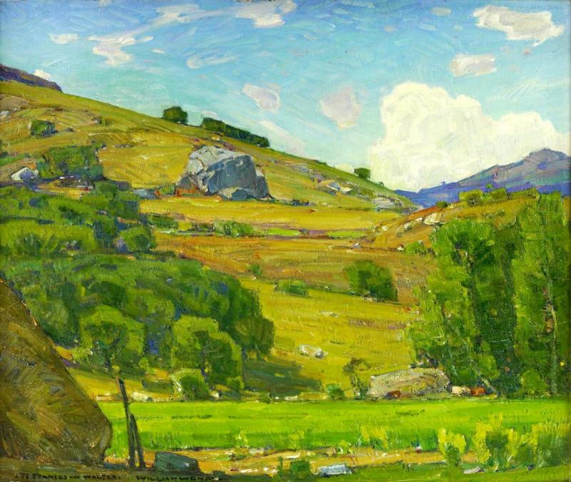 Pasture Lands, C. 1925 Artwork by William Wendt