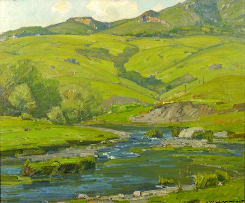 Rushing Onward Artwork by William Wendt