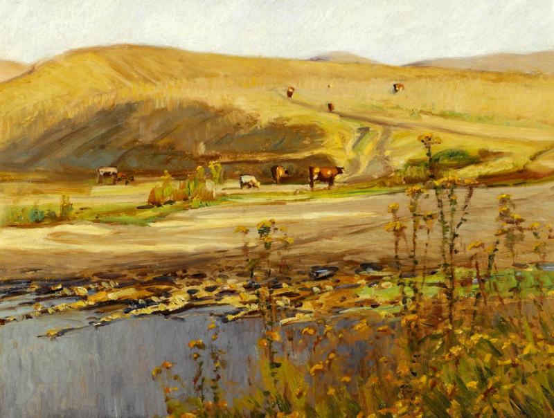 San Juan Creek Artwork by William Wendt
