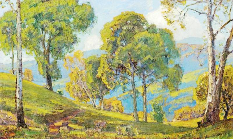 View To The Valley Artwork by William Wendt