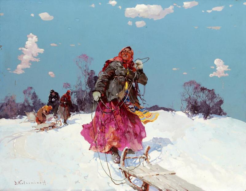 Sledging Artwork by Stepan Kolesnikov