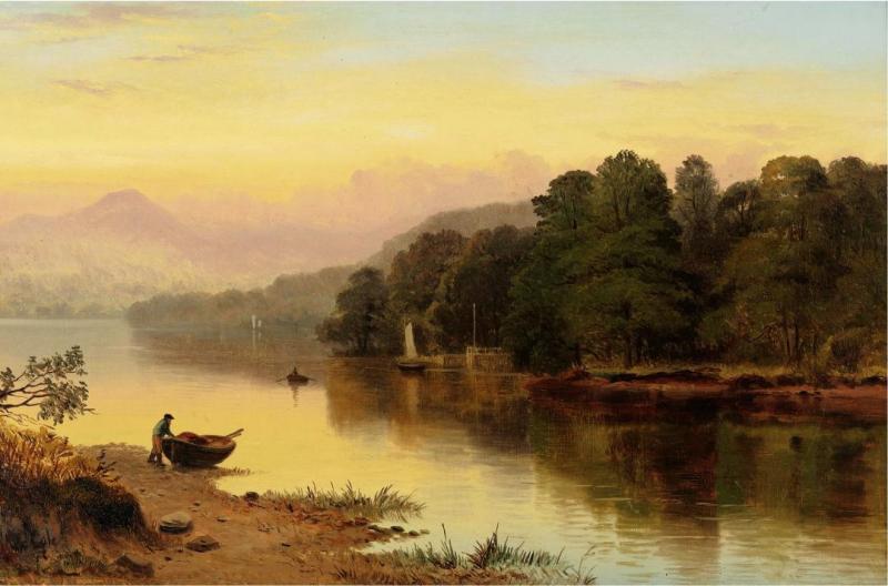 A River In Wales Artwork by George Cole