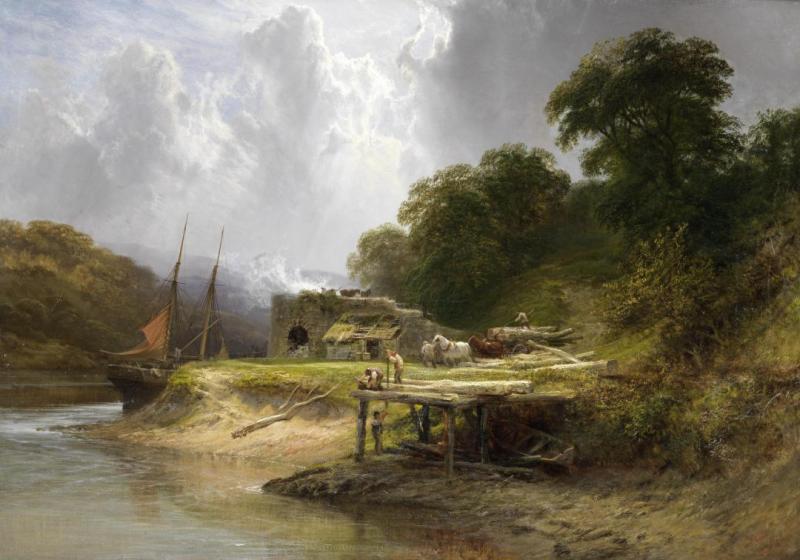Early Morning On The Tamar, Devon, 1872 Artwork by George Cole