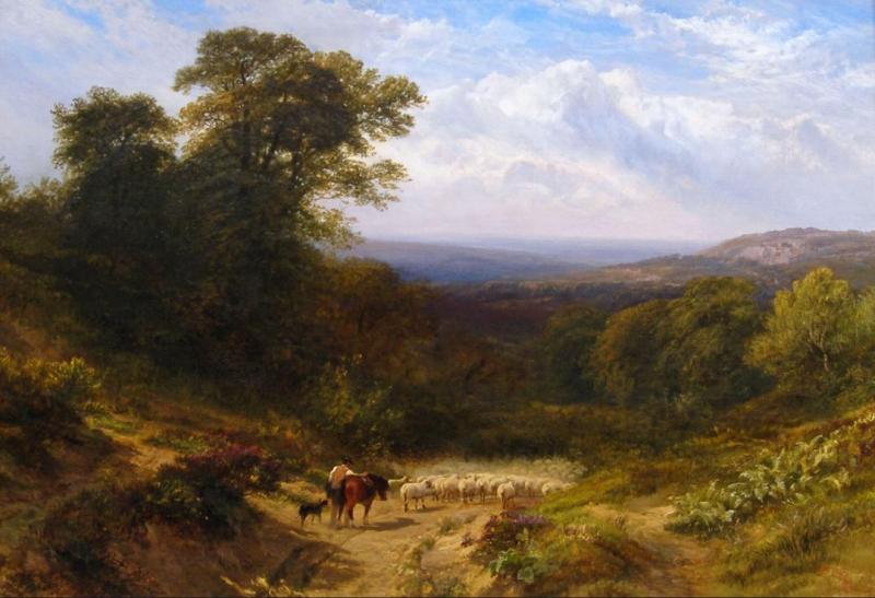 Pastoral Landscape, 1873 Artwork by George Cole