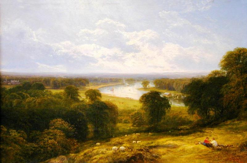 The Thames From Richmond Hill, 1881 Artwork by George Cole
