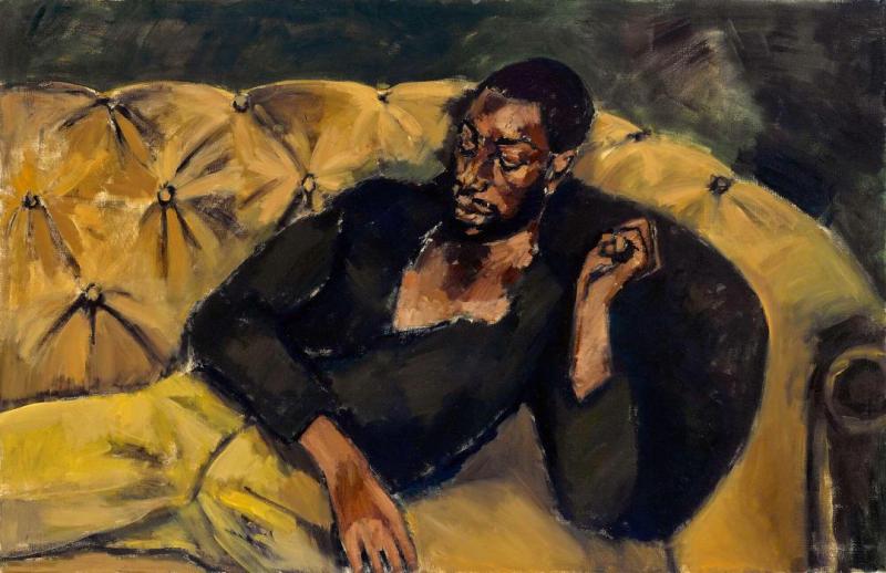 An Assistance Of Amber, 2017 Artwork by Lynette Yiadom Boakye