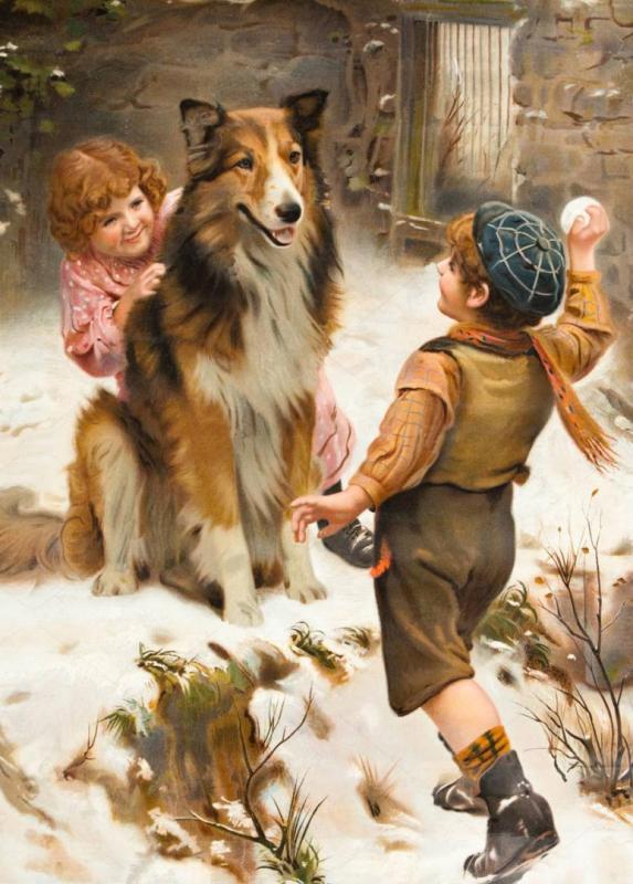 You Daresn't, 1905 Artwork by Arthur John Elsley