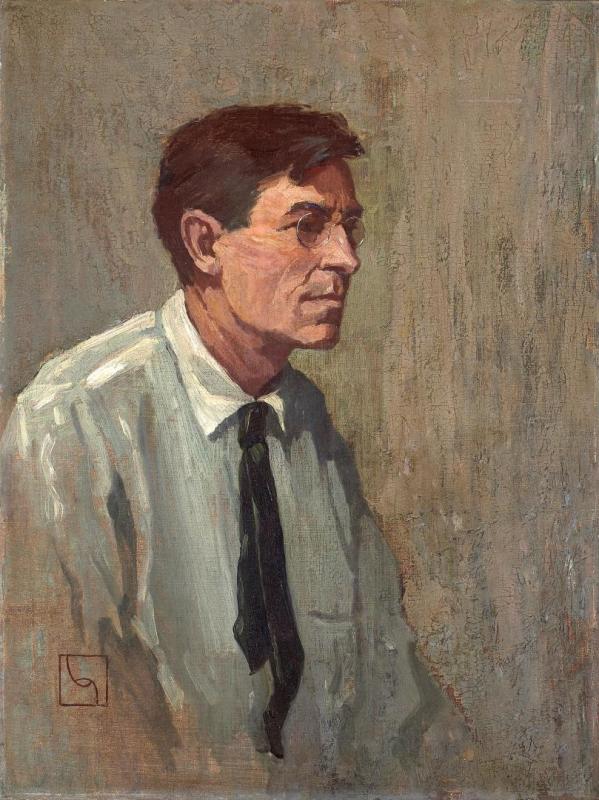 A Portrait Of Elmer Wachtel Artwork by Marion Kavanaugh Wachtel