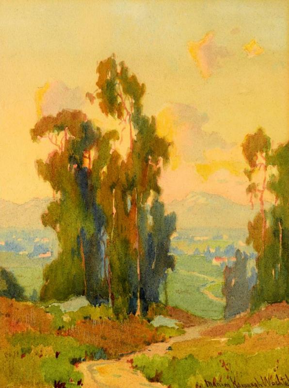Path In The Hills, California Artwork by Marion Kavanaugh Wachtel