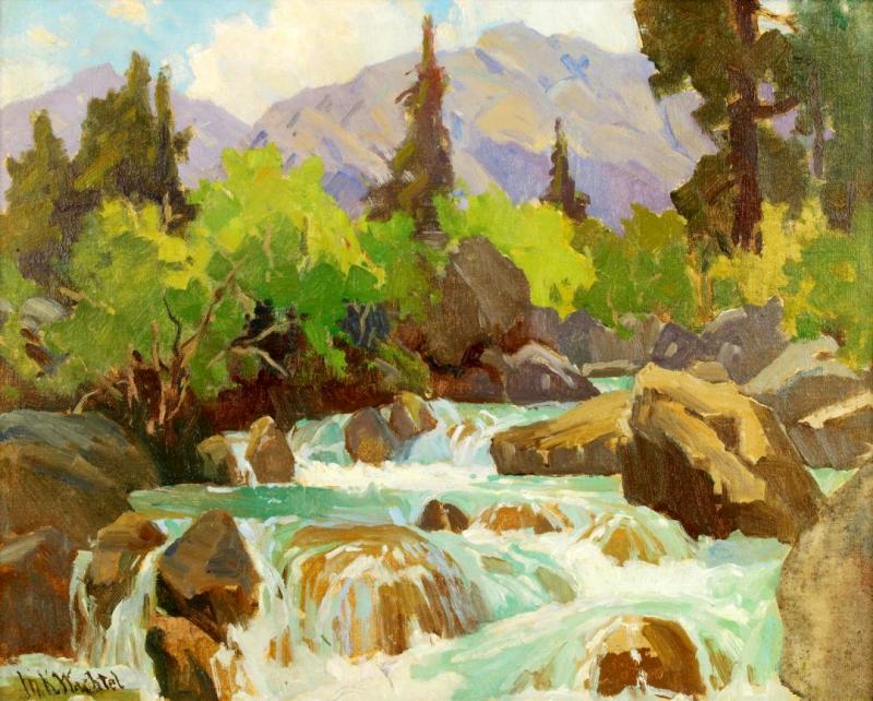 Sierra Spring Runoff Artwork by Marion Kavanaugh Wachtel