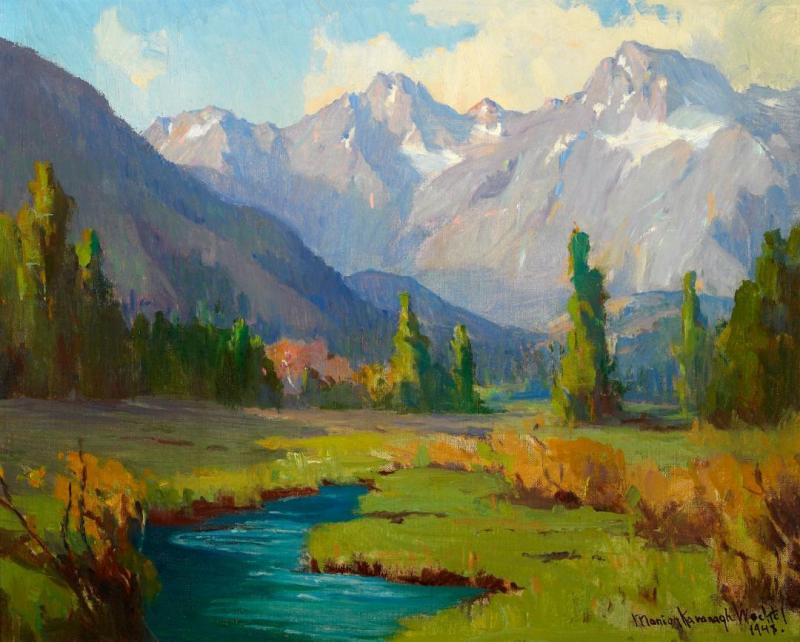 Sierra Stream, 1948 Artwork by Marion Kavanaugh Wachtel