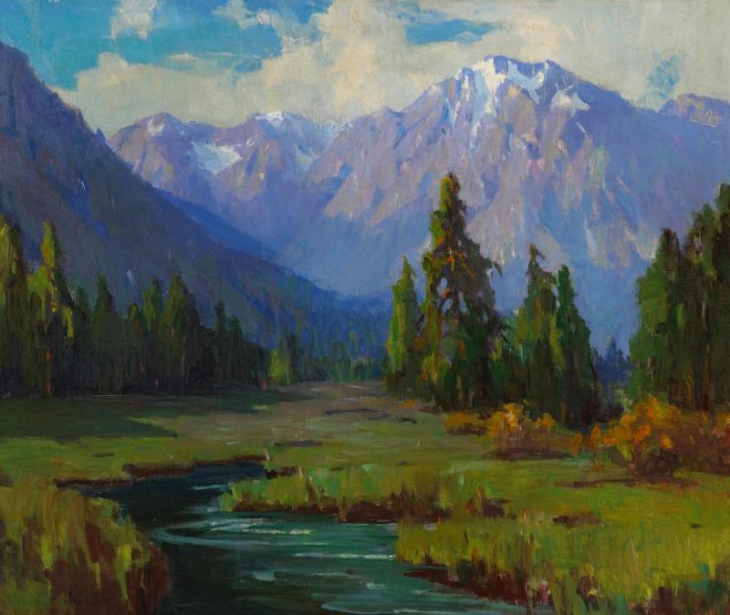 Sierra Stream Artwork by Marion Kavanaugh Wachtel