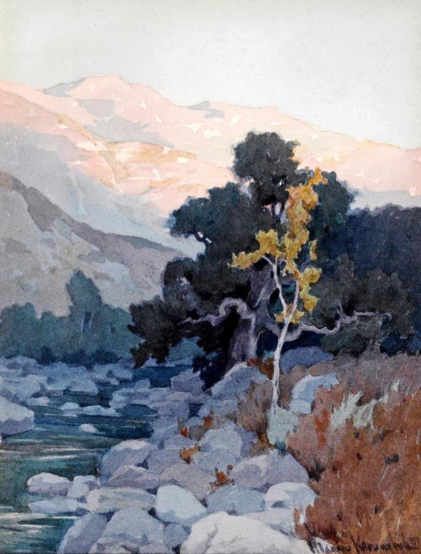 The Creek At Sunset Artwork by Marion Kavanaugh Wachtel