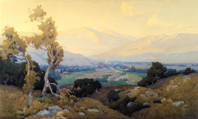 The Valley Of Santa Paula Artwork by Marion Kavanaugh Wachtel
