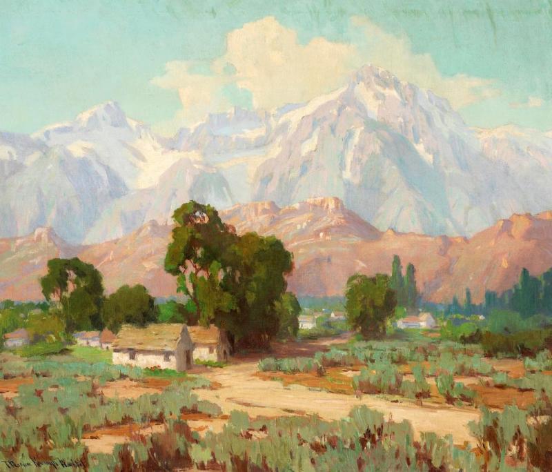 Whitney From Lone Pine Artwork by Marion Kavanaugh Wachtel