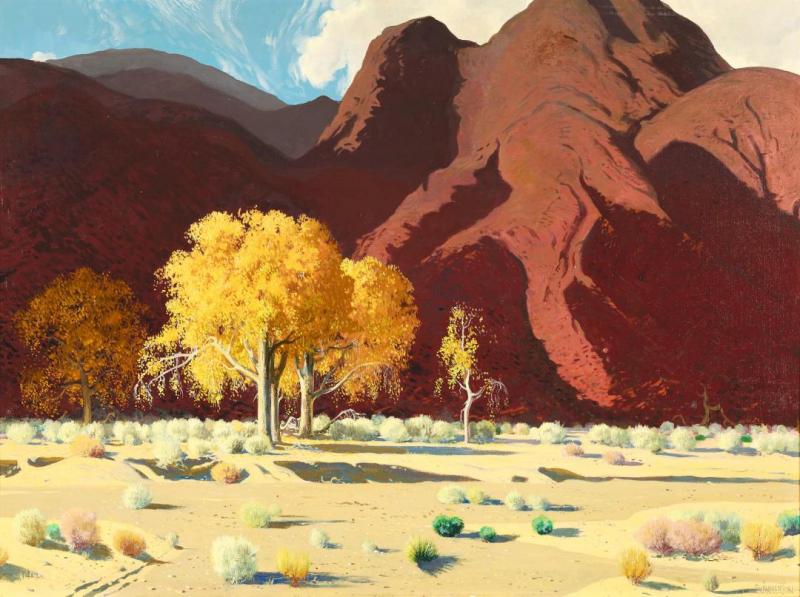Cottonwoods In Fall Artwork by James Swinnerton