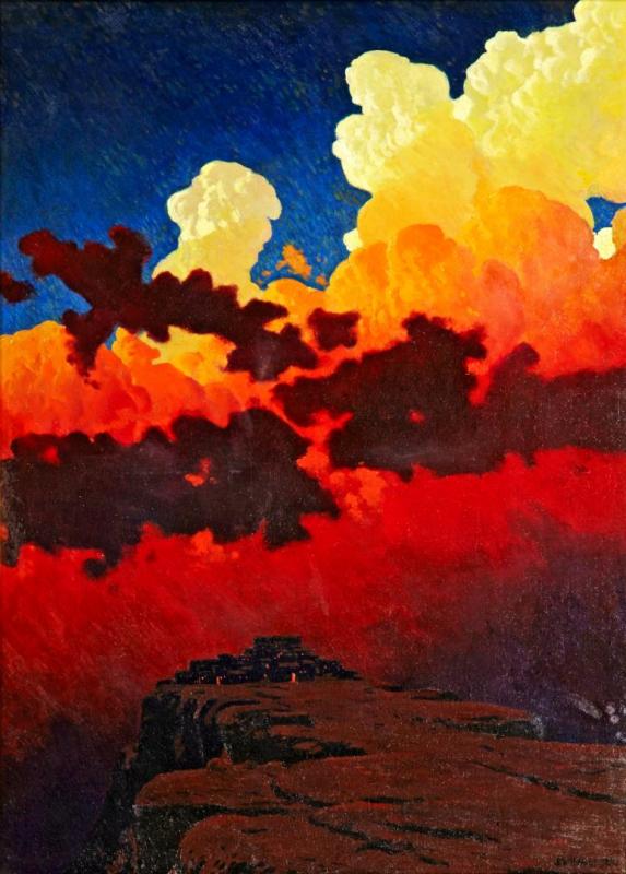 Walpi, Arizona, 1919 Artwork by James Swinnerton