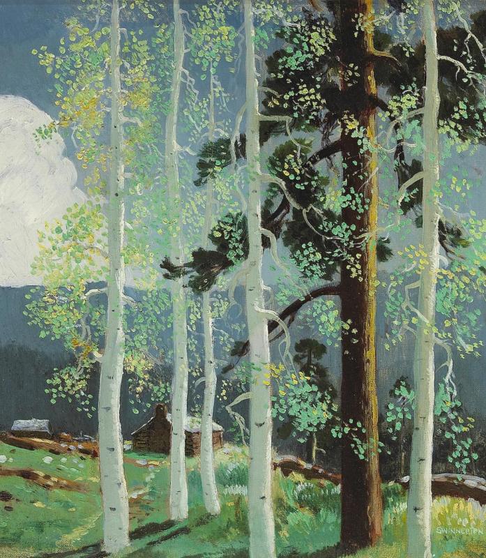 A Cabin In The Woods Artwork by James Swinnerton