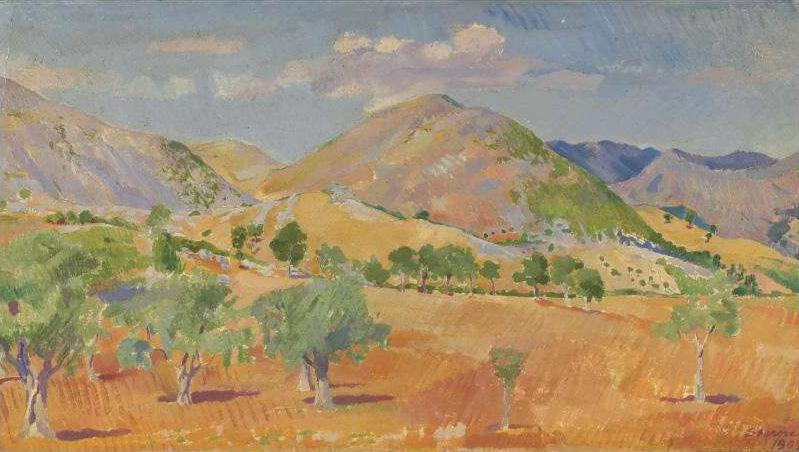 Western Landscape, 1909 Artwork by Maurice Sterne