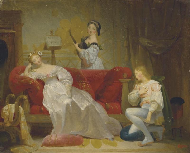 Scène Galante Artwork by Émile Signol