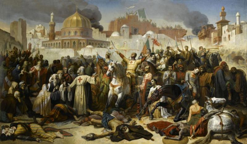 Capture Of Jerusalem, July 15, 1099, 1847 Artwork by Émile Signol