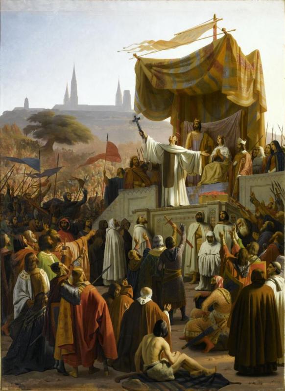 Preaching Of The Second Crusade In Vézelay, March 31, 1146, 1840 Artwork by Émile Signol