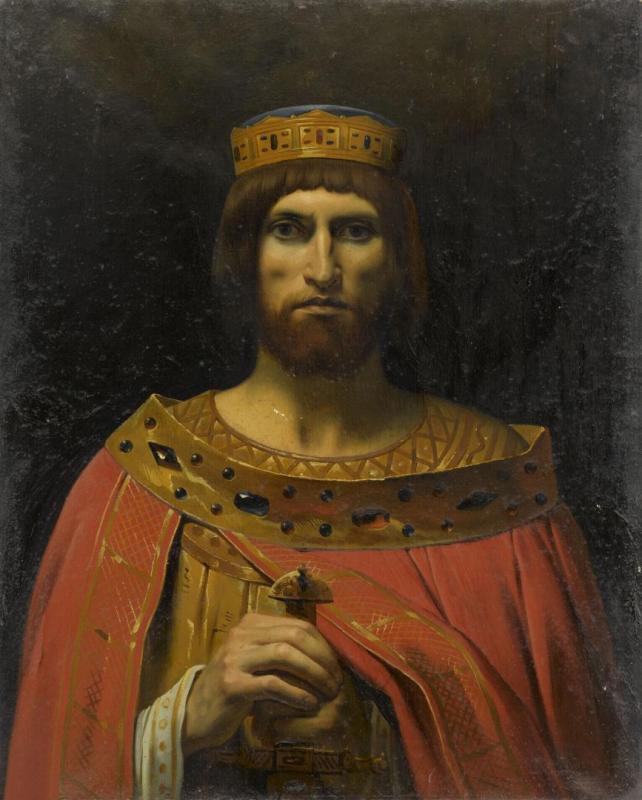Thierry I, King Of Austrasia (v.655-691), 1837-1838 Artwork by Émile Signol