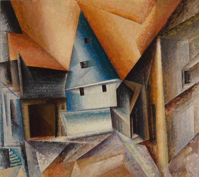 Ober Weimar, 1921 Artwork by Lyonel Feininger